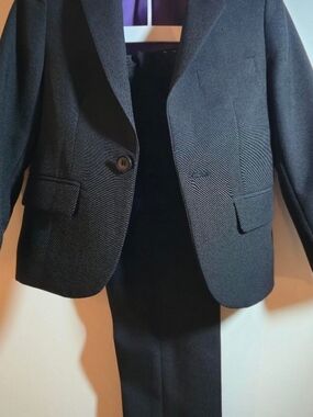 OppoSuits Kid's Black Two-Piece Suit